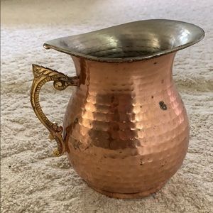 Copper pitcher
